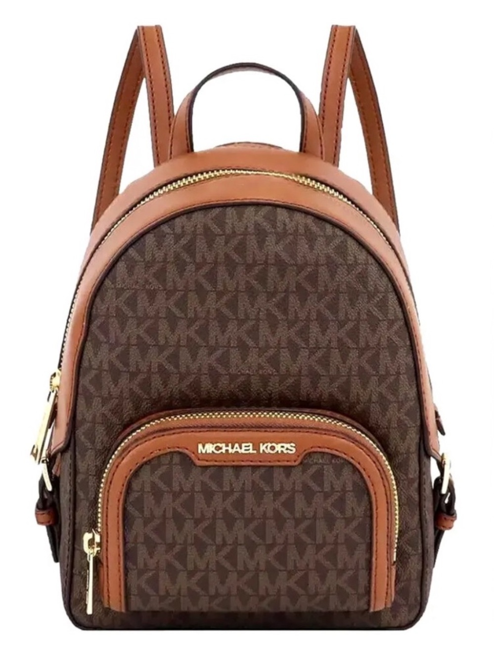 Michael Kors Jaycee Extra-Small Signature Logo Backpack Brown/Tan